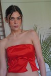 Chesterfield Top Rojo