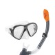 INTEX KIT SNORKEL + MÁSCARA LATEX FREE REEF RIDER EDAD +14 Intex Kit Snorkel + Máscara Latex Free Reef Rider Edad +14