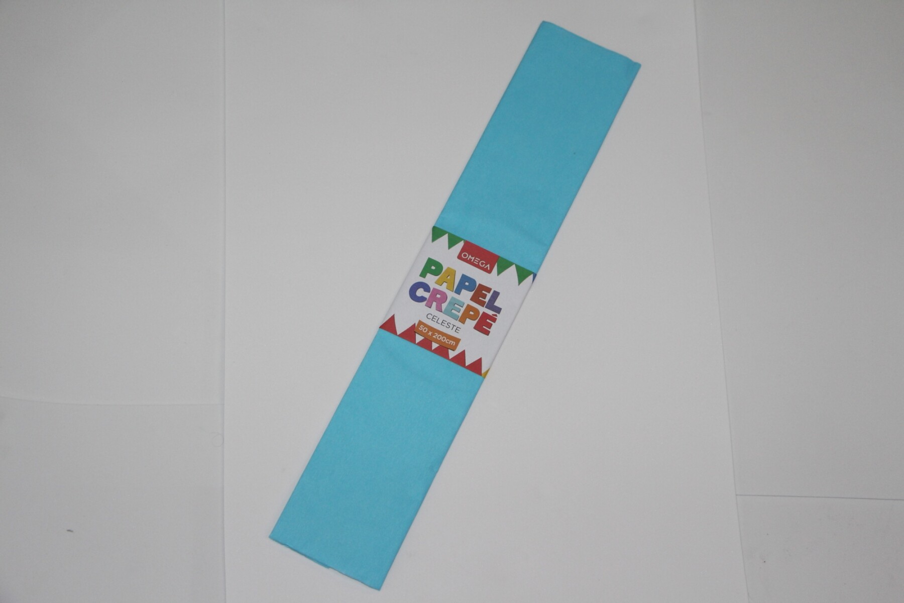 PAPEL CREPE 2MTS.X0.50 - COLOR CELESTE 
