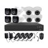 Kit DVR 8 Canales 8 Cámaras Full Hd 1080 P Exterior Interior Variante Color Negro