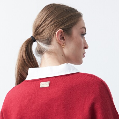 SWEATER CHESS Rojo Oscuro