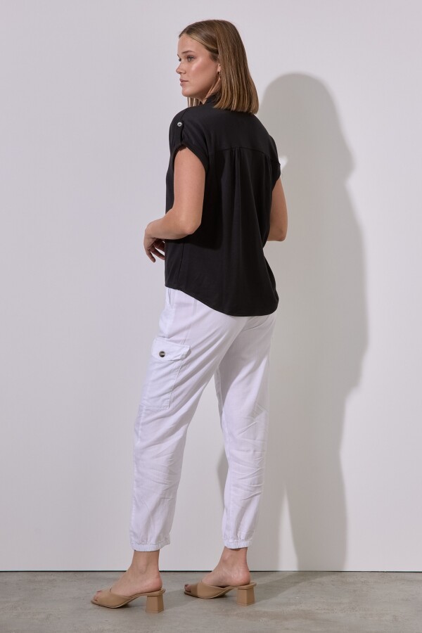 Blusa Botones NEGRO