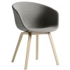 Sillas de comedor Eames con apoyabrazo tapizado Gris