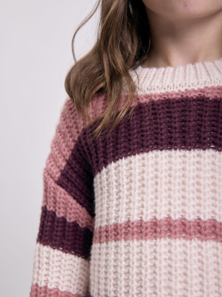 Buzo con rayas Beige