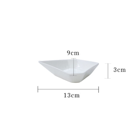 OUTLET Salsera copetinero de cerámica 10x3x13cm Outlet Salsera Copetinero De Cerámica 10x3x13cm