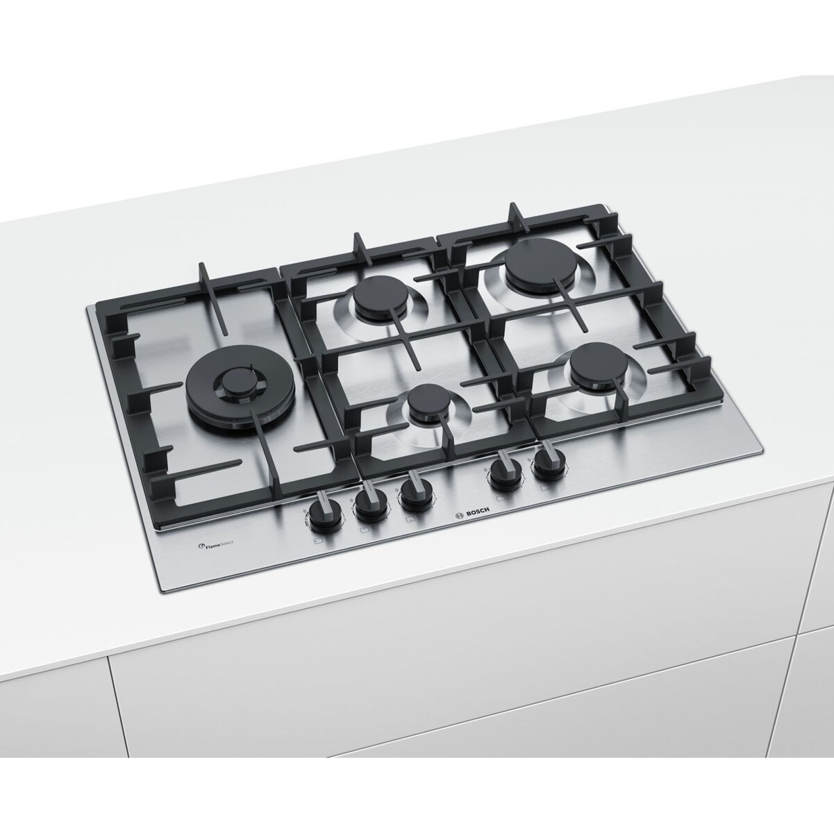 ANAFE GAS BOSCH 5 HORNALLAS - ACERO-INOXIDABLE PCS7A5B90 