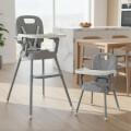 Silla De Bebe 3 En 1 Multiuso Sillita Gris