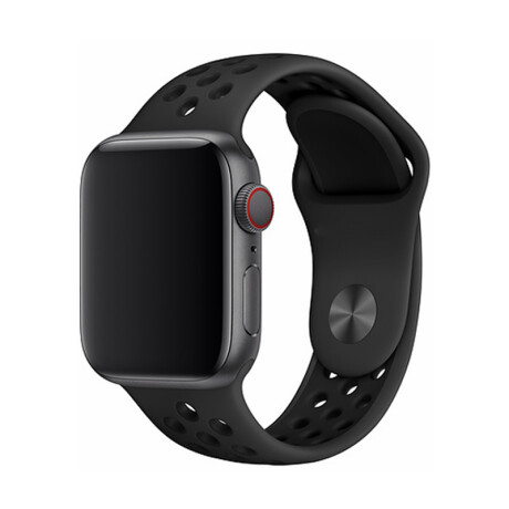 MALLA DE SILICONA PARA APPLE WATCH 42MM Y 44M DELUXE SPORT AIR 2 DEVIA Negro