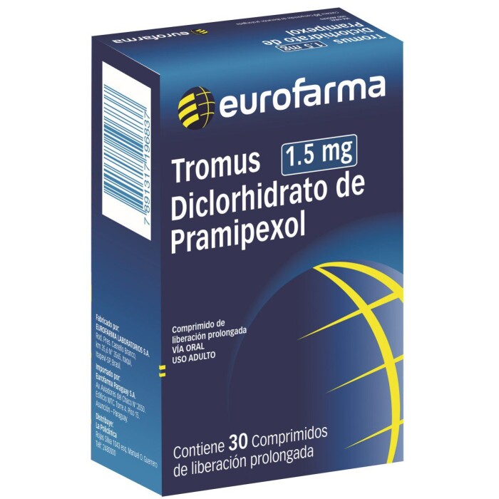 TROMUS 1.5 MG. CJ X 30 COMP. REC. única