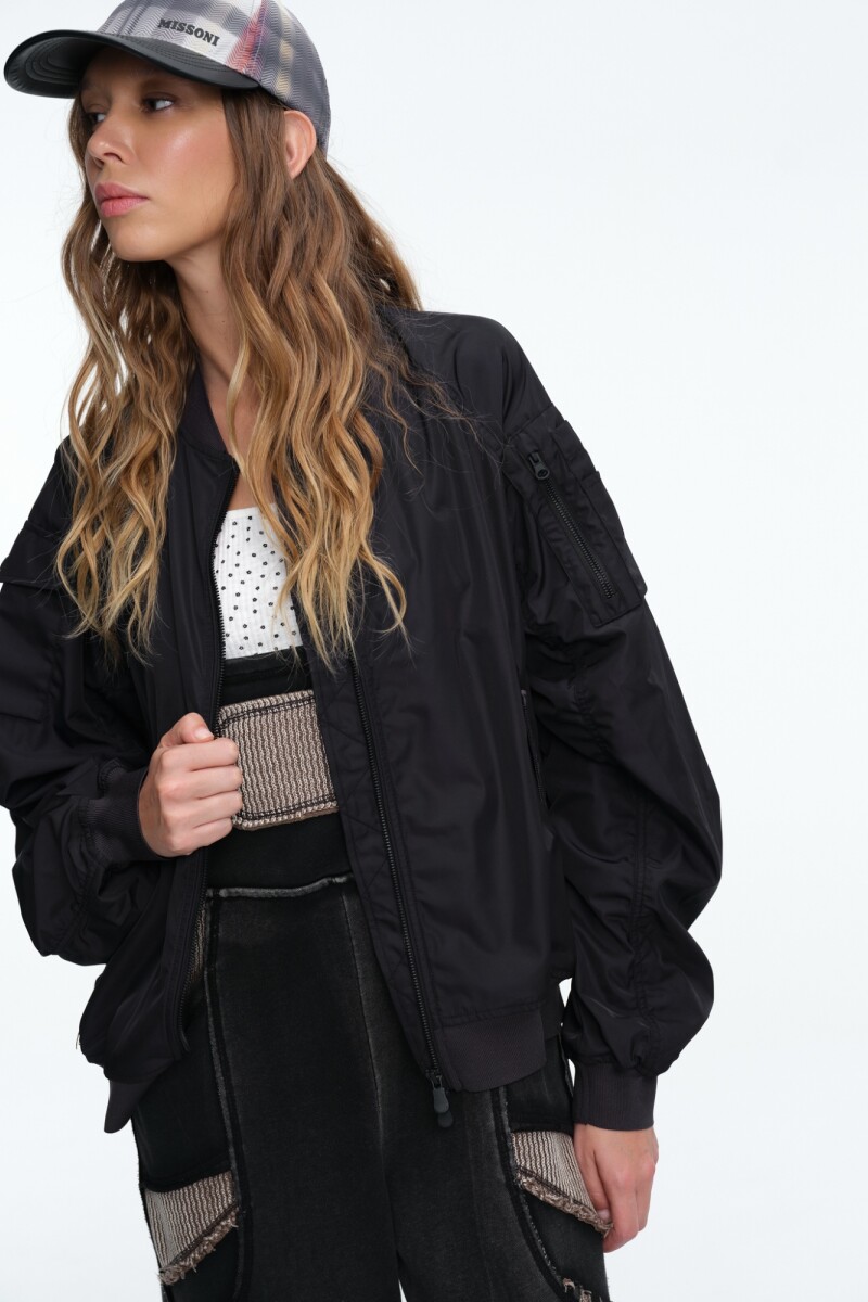 CAMPERA BOMBER LIL Negro