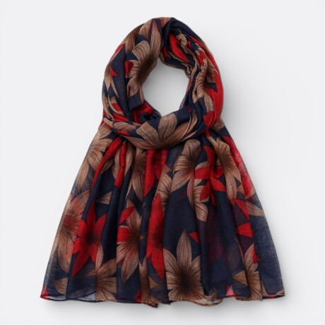 Pañuelo de Gasa con Flores Modelo 5