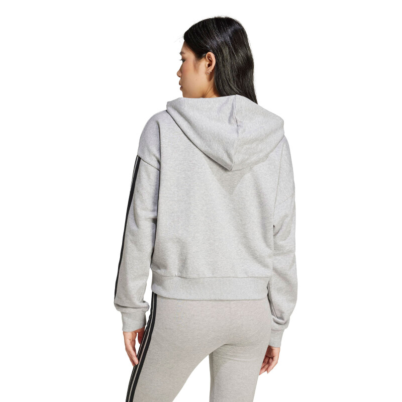 Campera de Mujer Adidas Gris - Negro