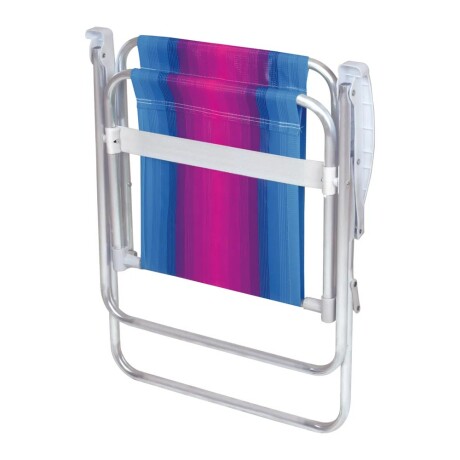 Reposera Silla Alta Plegable en Aluminio Mor p/ Playa Jardín Celeste/fucsia