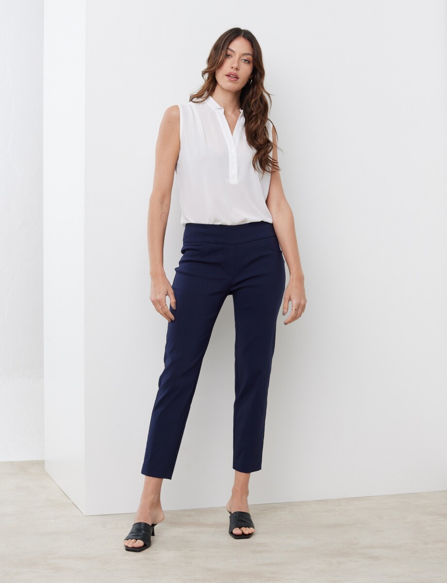 Pantalon Pull On - Azul 