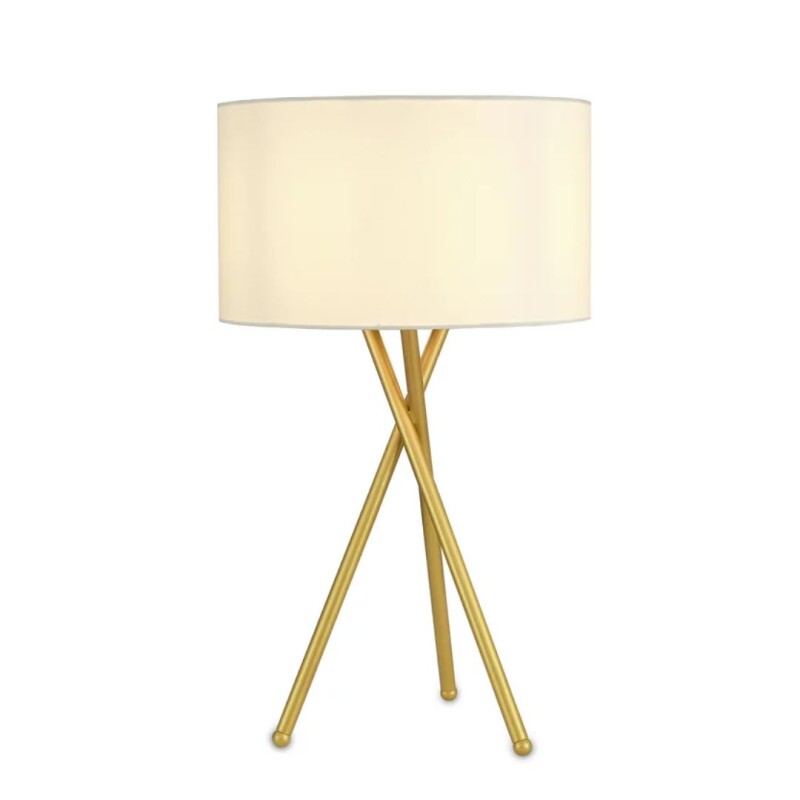 Lámpara de mesa Fran dorado brillante GoogleHome Lámpara de mesa Fran dorado brillante GoogleHome