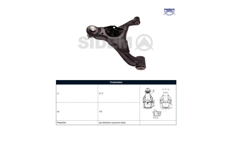 Parilla De Susp Del Ford Ranger 4X4/Ranger 4X2 Mazda Bt50 12-25 Izq Parilla De Susp Del Ford Ranger 4X4/Ranger 4X2 Mazda Bt50 12-25 Izq