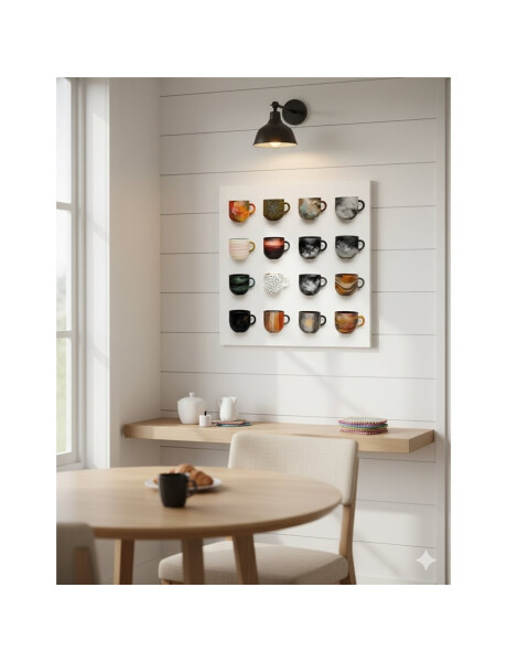 CUADRO CANVAS 30x30cm TAZAS CAFÉ CUADRO CANVAS 30x30cm TAZAS CAFÉ