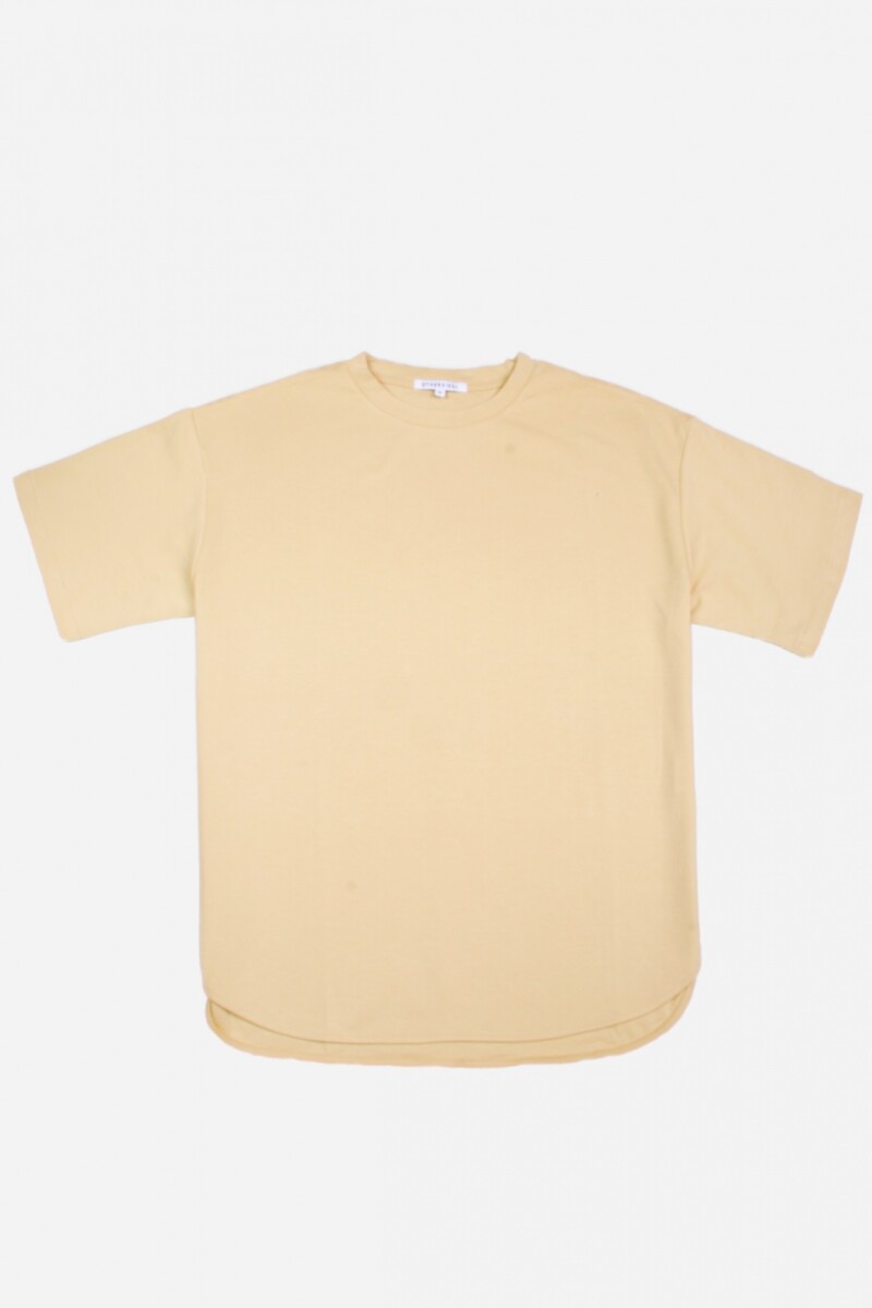 Remera manga corta BEIGE