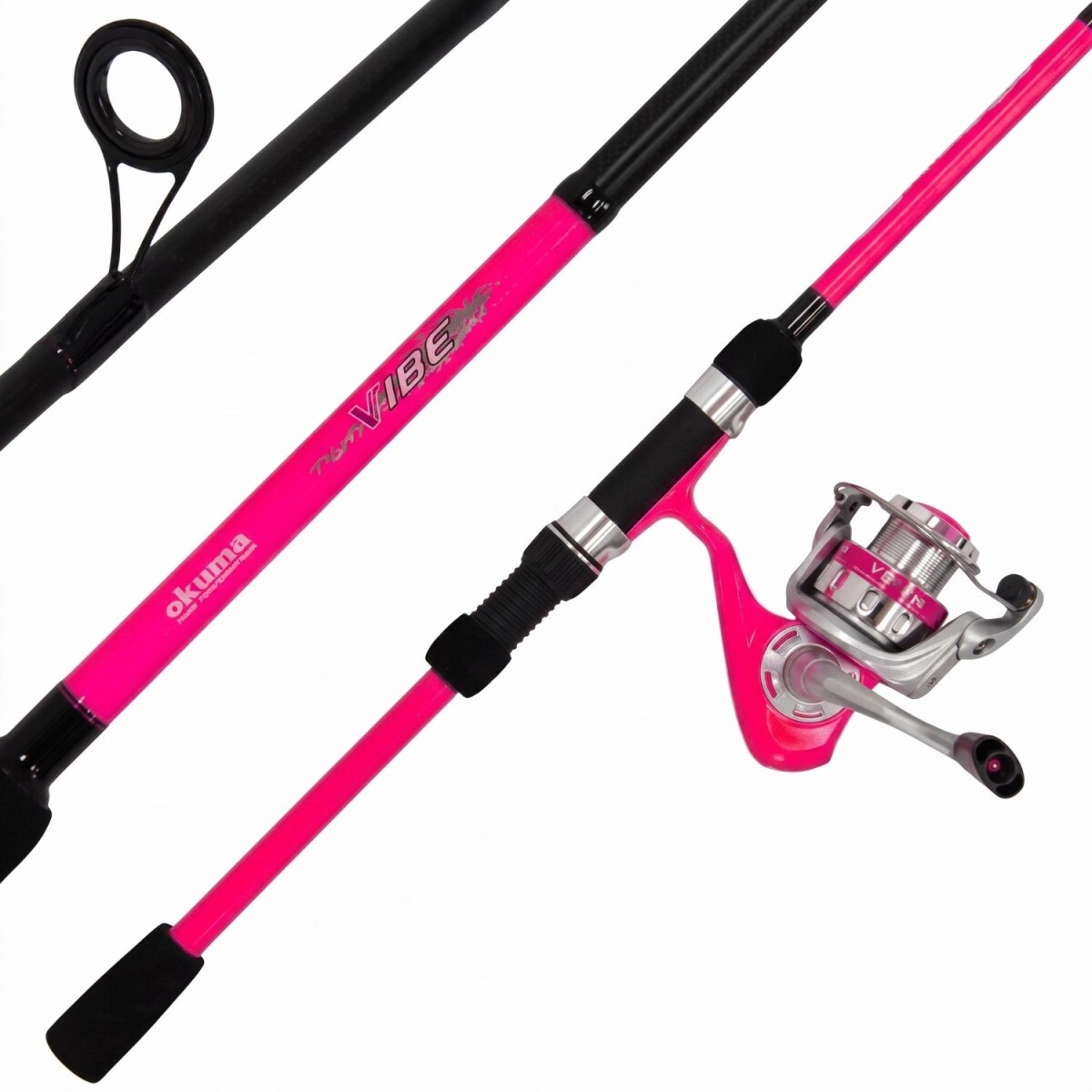 Combo Okuma Vibe Caña 2,10 Mts - Fucsia 