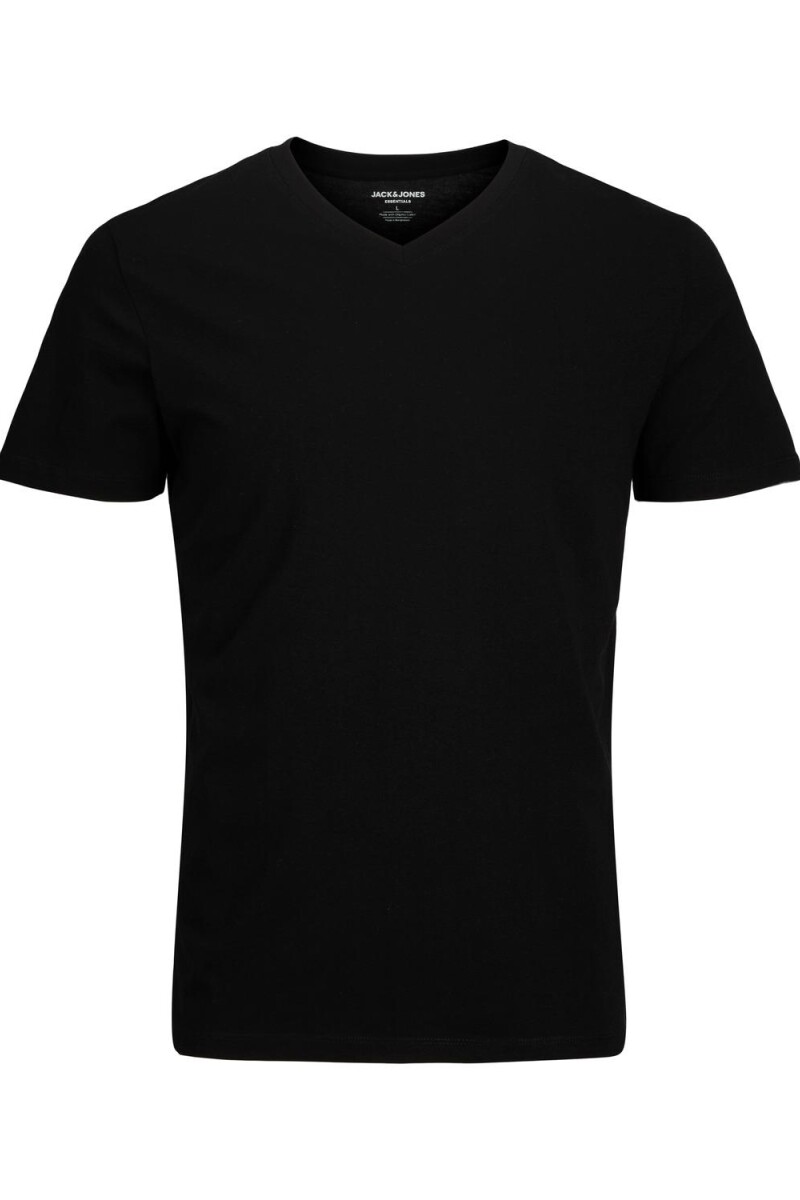 Camiseta Organic Cuello V Clásica Black