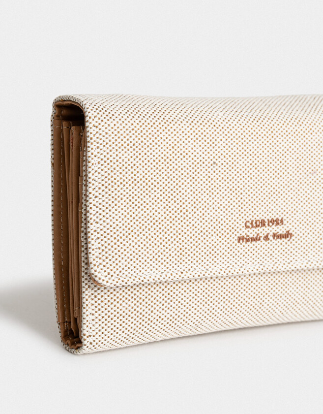 Ficheros Billetera Fichero Suede - Blanco Crudo