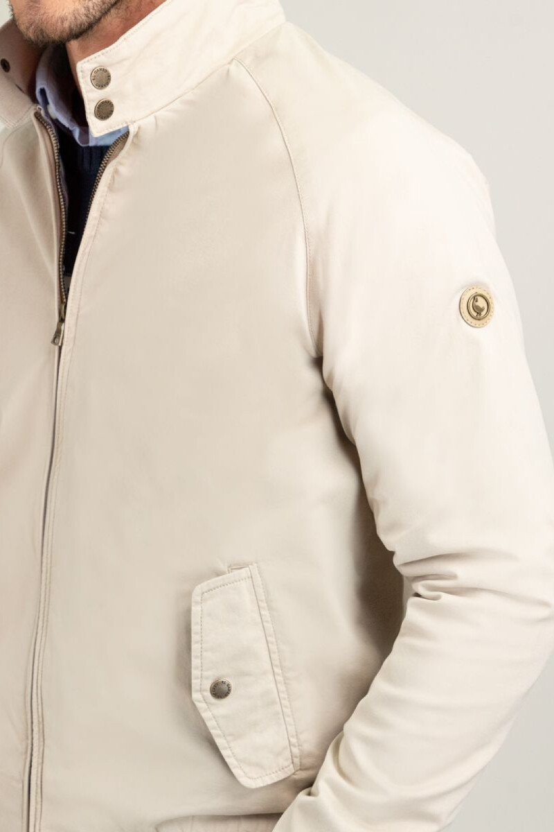 Cazadora Harrington Beige
