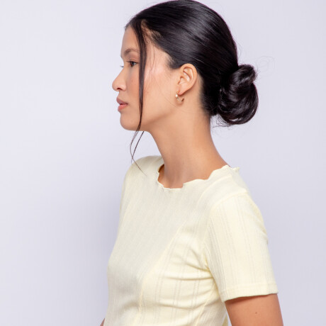 REMERA OLISA AMARILLO PASTEL
