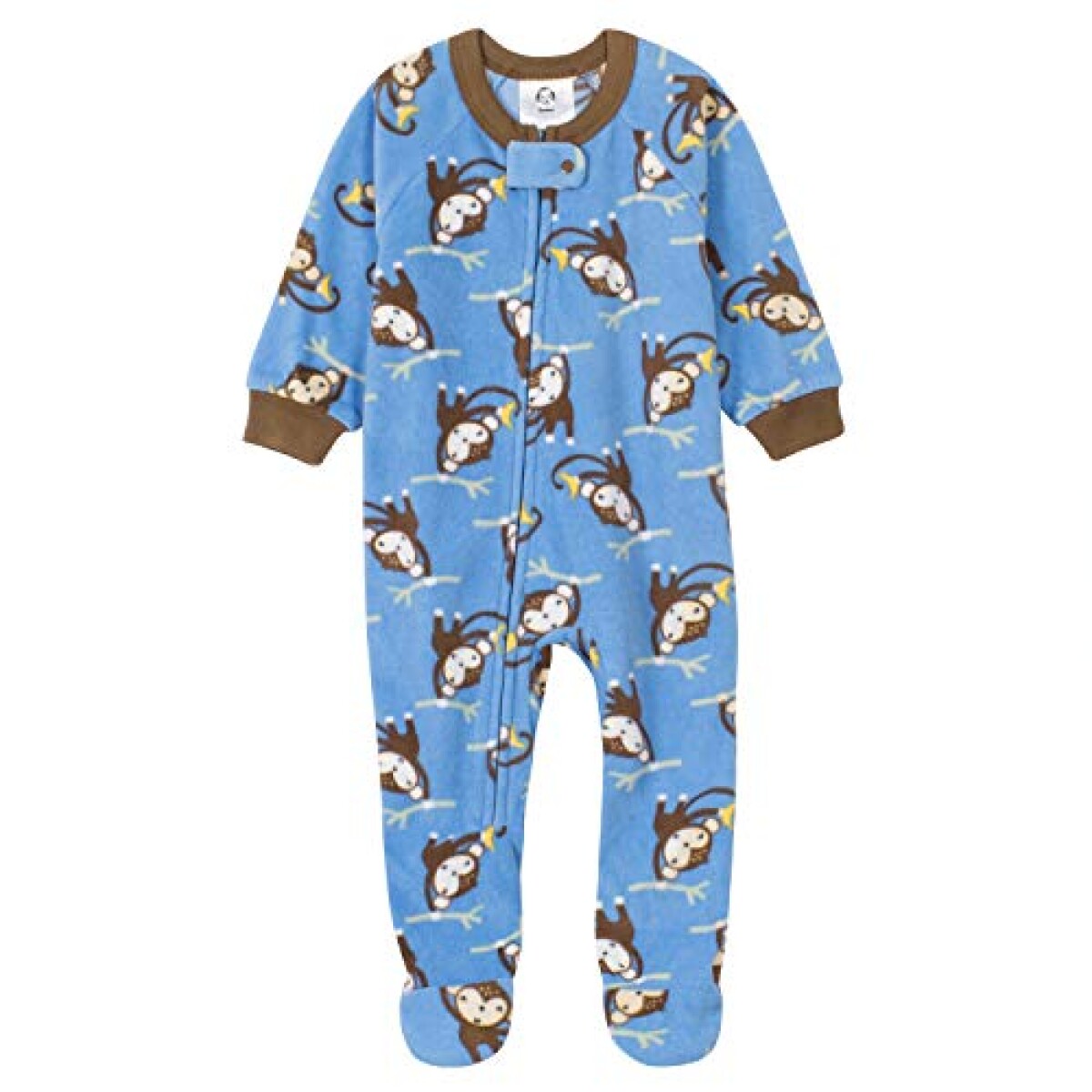 Enterito pijama polar con pie - Monitos 