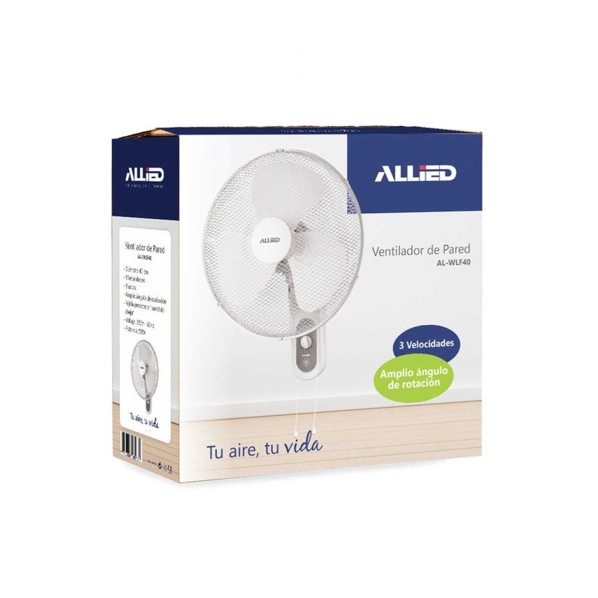 Ventilador de pared colgante Allied 50W Ventilador de pared colgante Allied 50W
