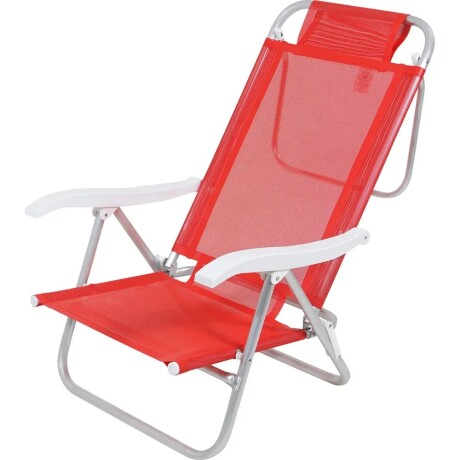 Silla Alta Bel Aluminio Comfort Poliéster De Pvc Ub ROJO