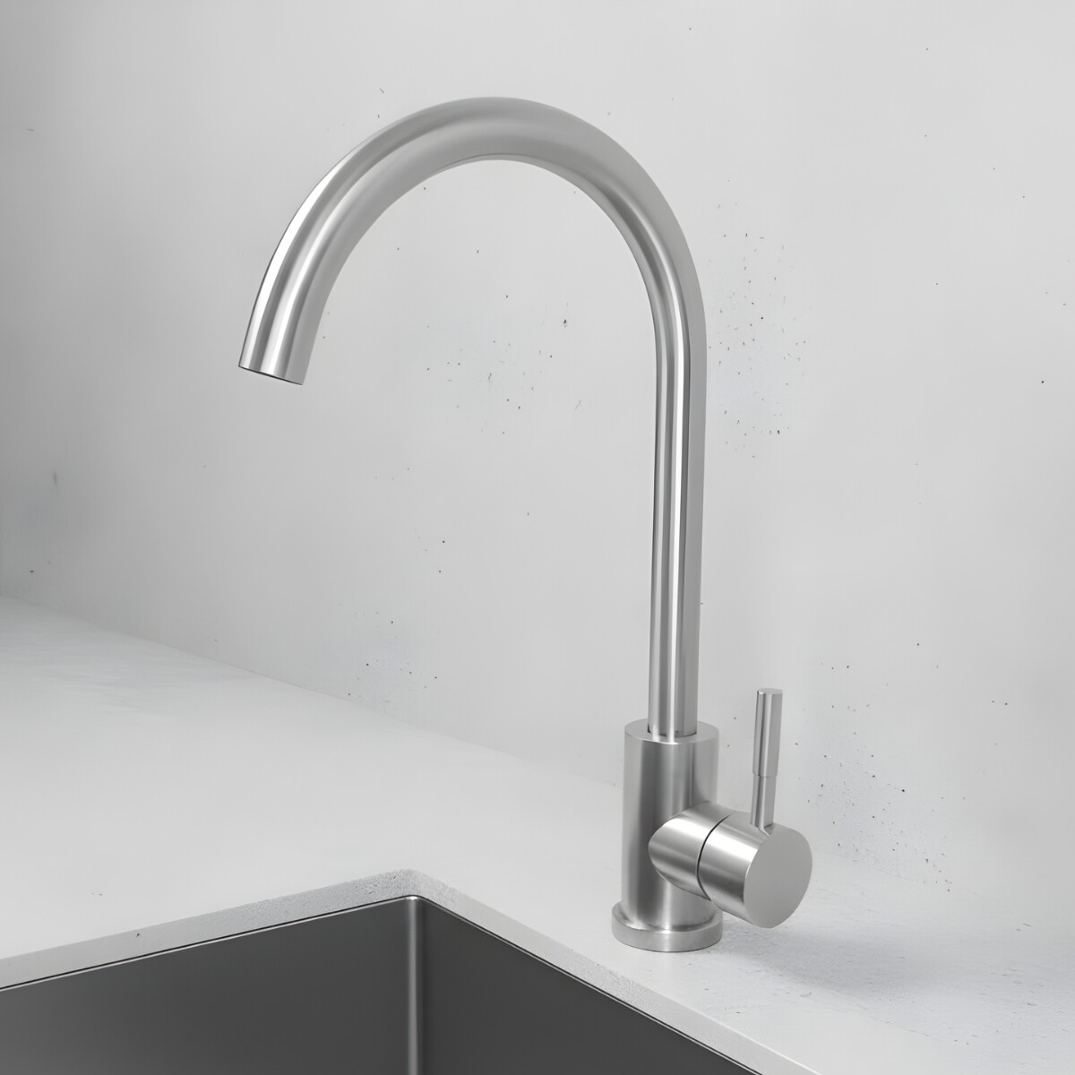 Canilla monocomando para mesada agua fría - PLATEADO 