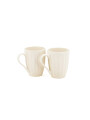 TAZA BLANCA LISTRAS SET X2 BLANCO