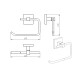 PORTA ROLLO METALICO MANCHESTER CROMO MATE DE BAÑO CROMO