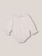 Camisa Body Con Cuello De Ondas Blanco