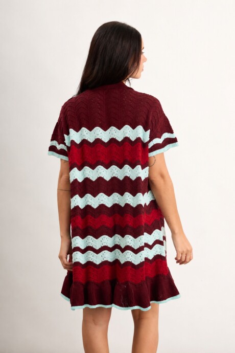 Vestido Odisea Bordó