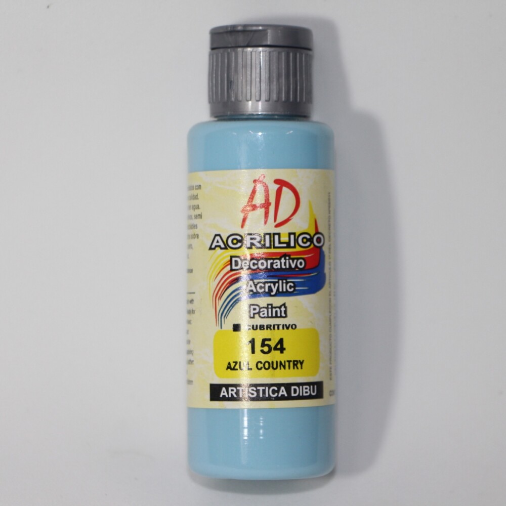 PINTURA ACRILICA ARTISTICA DIBU 60 ML. DIFERENTES COLORES COLOR AZUL COUNTRY 154