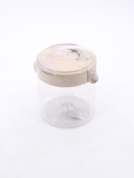 RECIPIENTE TAPA FLIP BEIGE