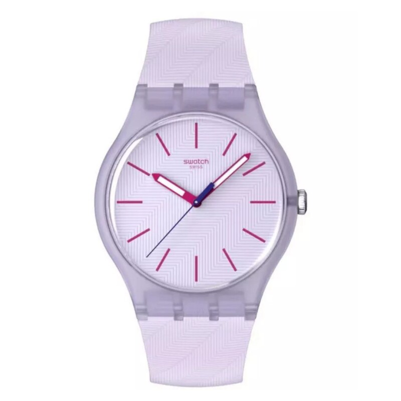 Reloj Swatch SO29V101 Lavendaze de Silicona Rosa
