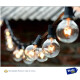 Guirnaldas Guia De 25 Luces Vintage Exterior + 2 Repuestos Amarillo