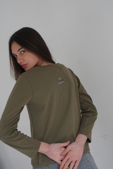 Long Sleeve T-Shirt Verde Seco
