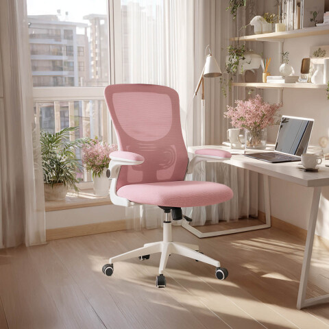 Silla de escritorio Oficina Sillon Ejecutiva Ergonomica Apoyabrazos Regulables IMBACK Color Rosa Silla de escritorio Oficina Sillon Ejecutiva Ergonomica Apoyabrazos Regulables IMBACK Color Rosa