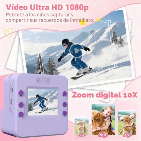 Camara de fotos instantanea violeta V01
