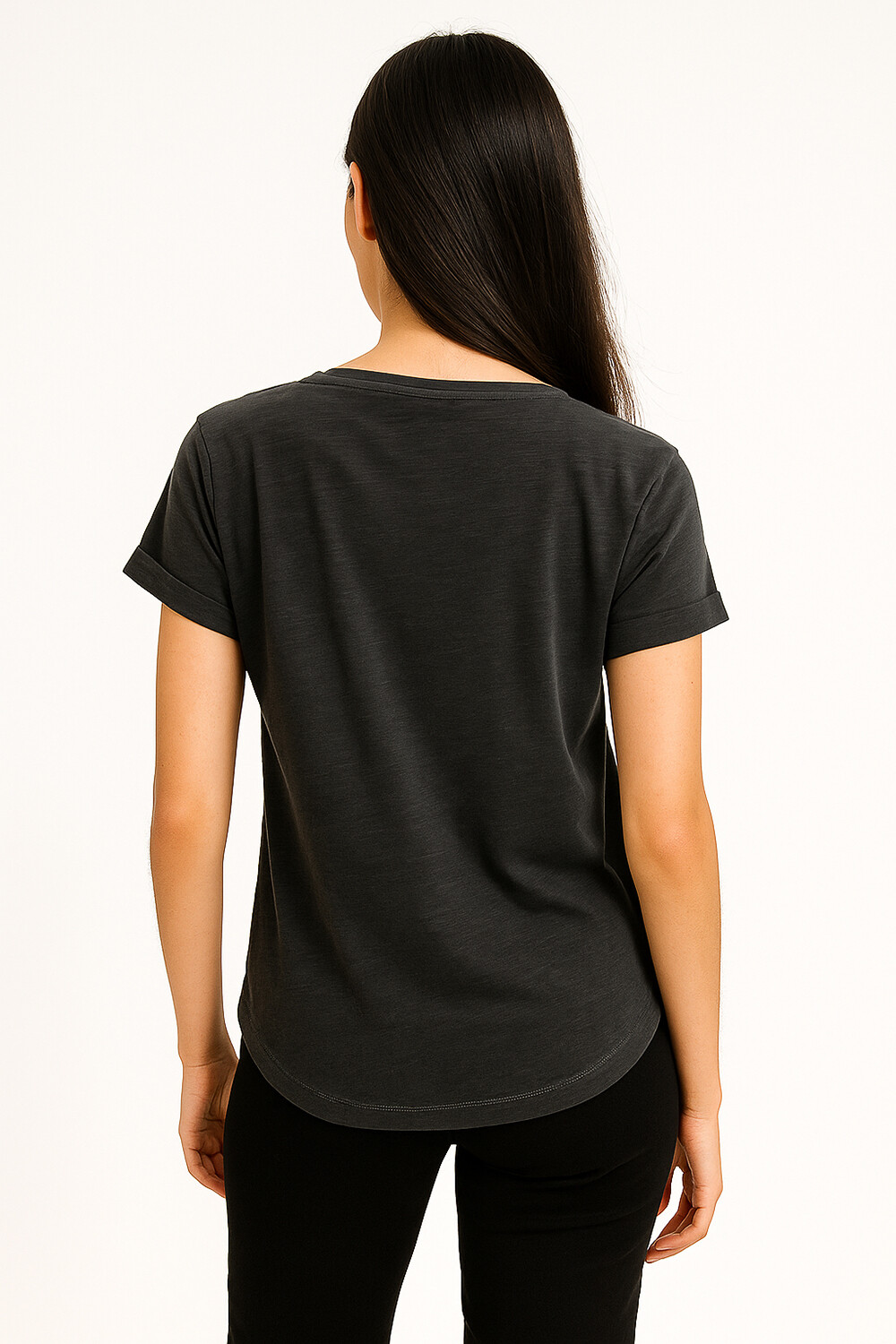 Remera Cordata Gris Oscuro
