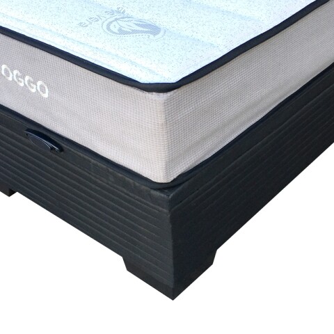 Sommier MEGA DENSIDAD Box Baúl – Reversible con Refuerzo Grauniert® 1y1/2 Plaza - 110 cm