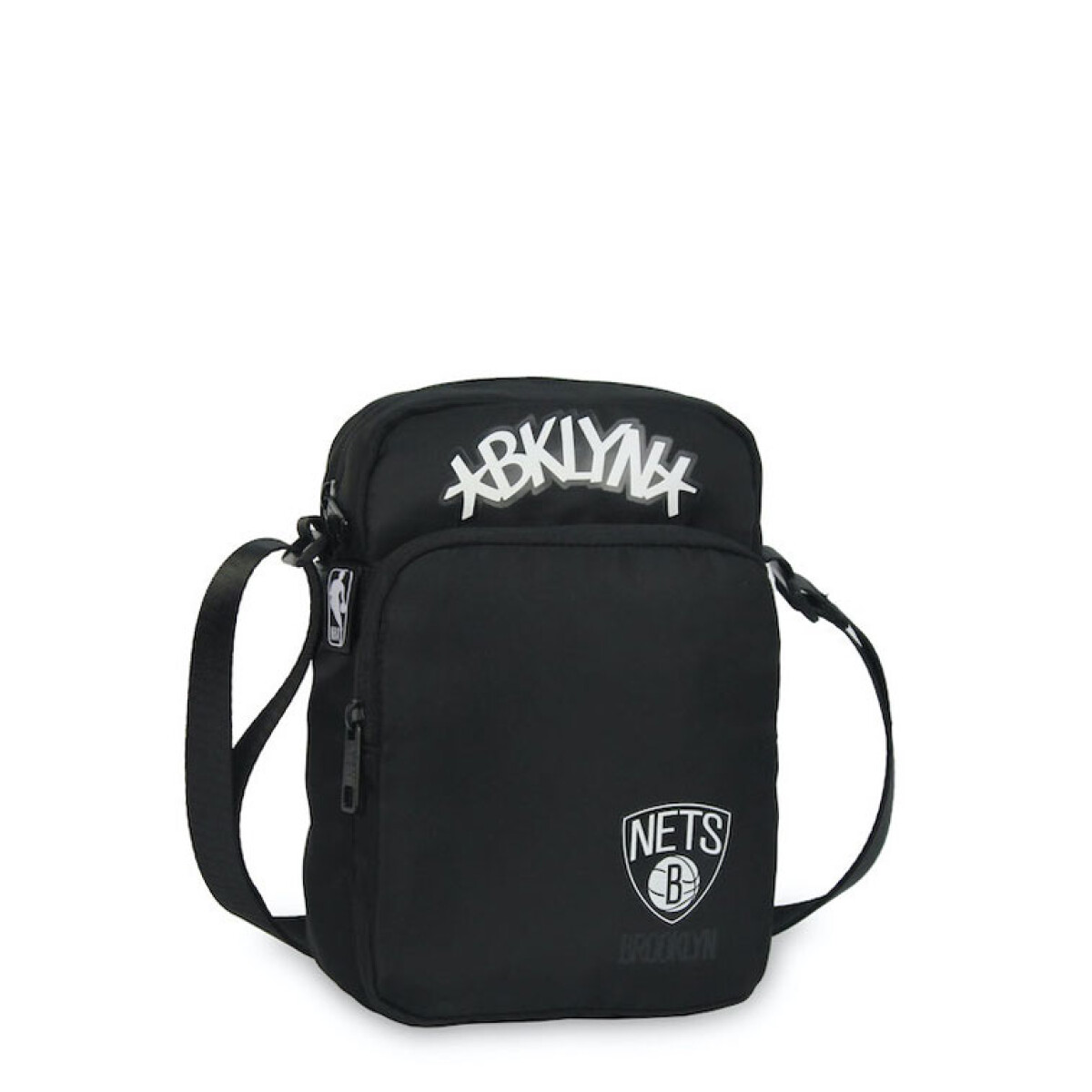 Cartera NBA Morral Nets - Negro - Blanco 