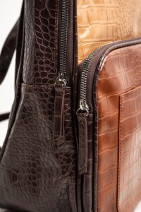 Mochila Maxi Combinada Marrón