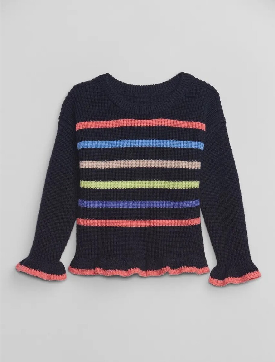 Buzo A Rayas Toddler Niña - Navy Stripe 