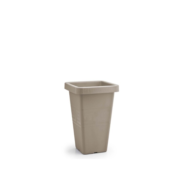 MACETA PIRAMIDAL 13 LITROS BEIGE