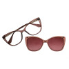 Lentes 2 En 1 Chilli Beans Cuadrado Morado/negro