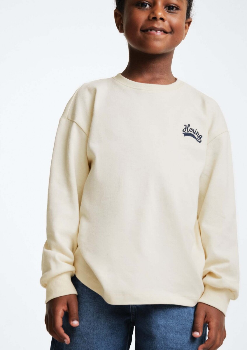 BUZO INFANTIL CON ESTAMPA - BEIGE 